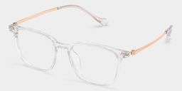 William Rectangle Clear Glasses2