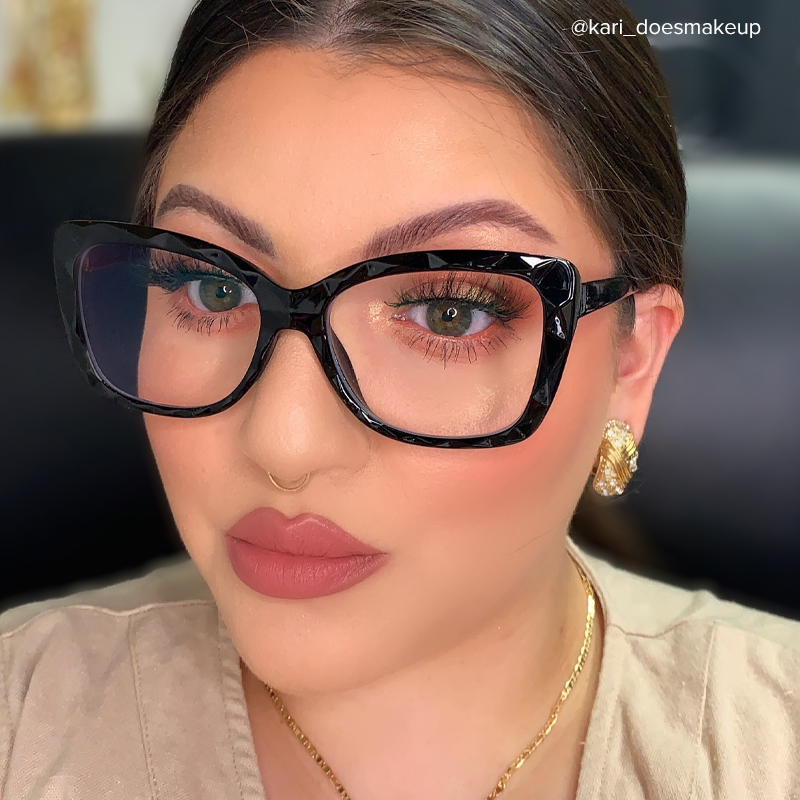 Wendell Cateye Black Glasses5