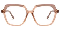 Norah Geometric Beige Glasses0
