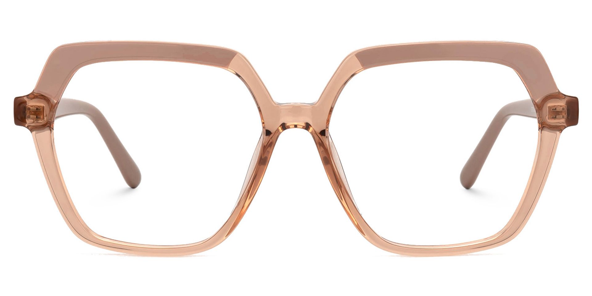 Norah Geometric Beige EyeGlasses and Glasses Frames0