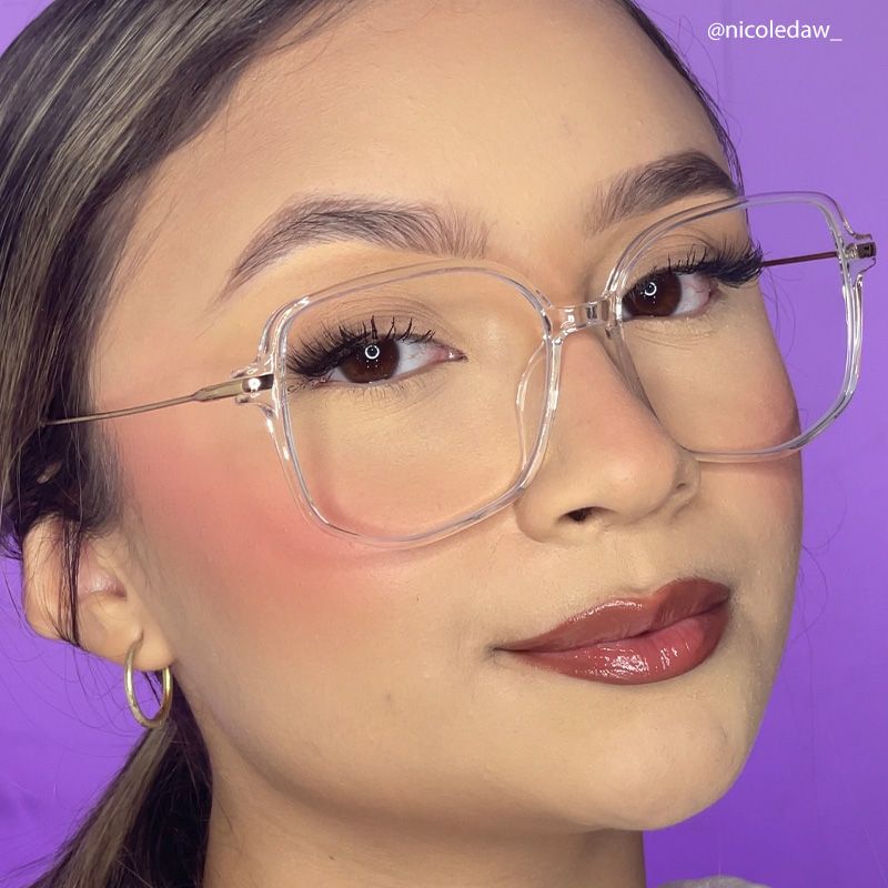 Payton Geometric Clear Eyeglasses | ZEELOOL Canada8