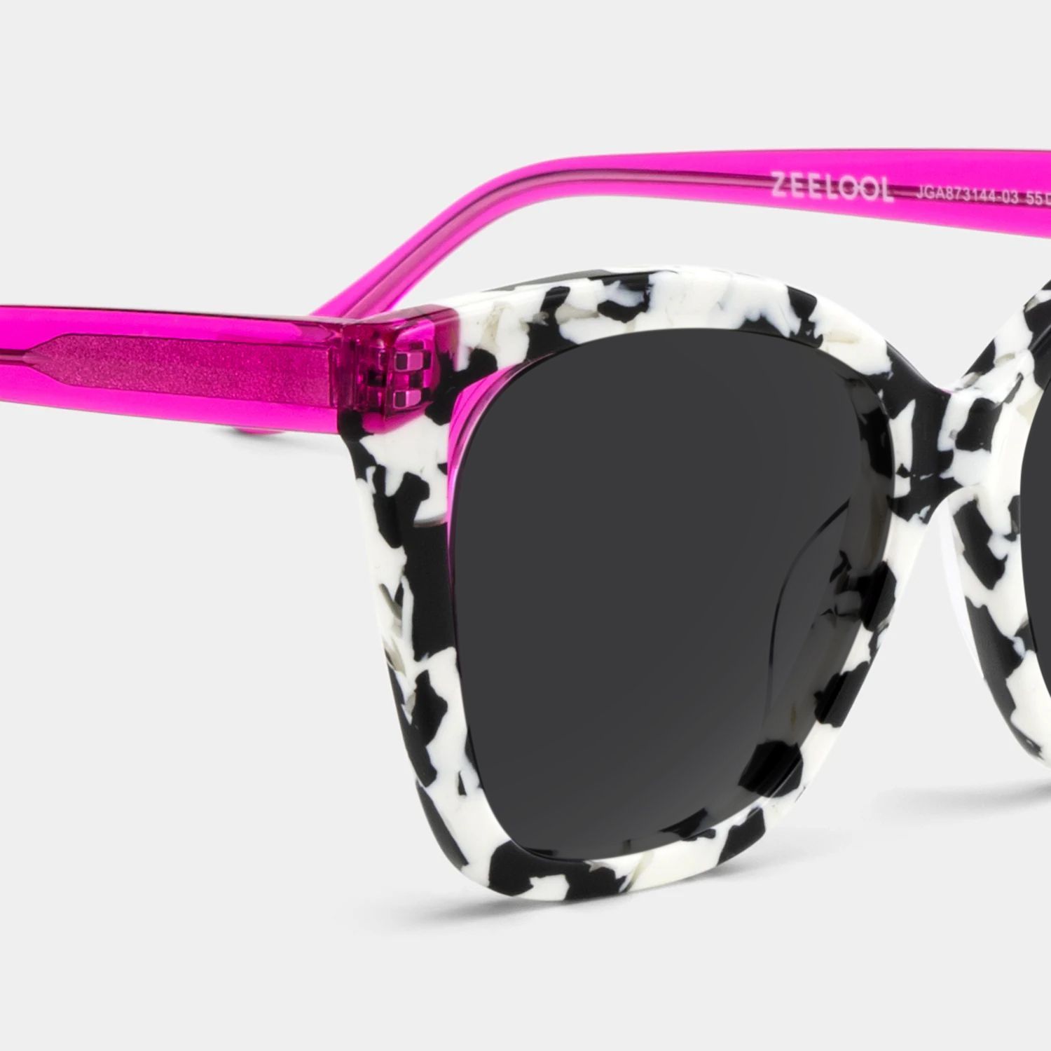 Kira Butterfly Sunglasses with Acetate Pink Tortoise Frames | ZEELOOL CA5
