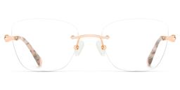 Seth Rose Gold Rectangle Glasses1
