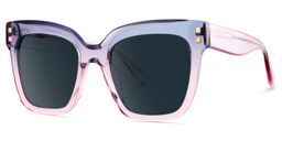 Minguela Square Gray Pink Sunglasses2