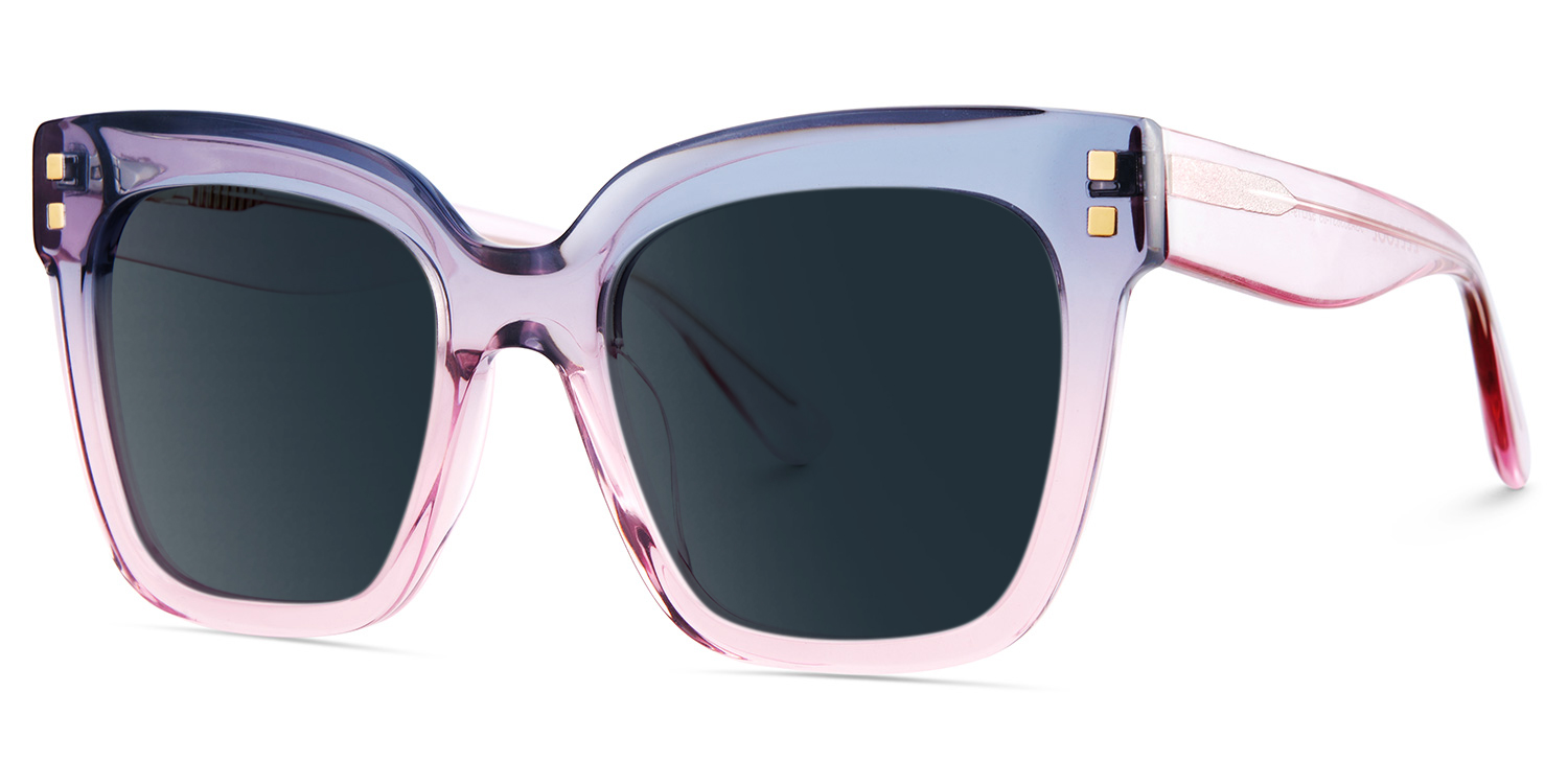 Minguela Square Gray Pink Sunglasses2