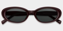 Zion Oval Purple Polarized Sunglasses1