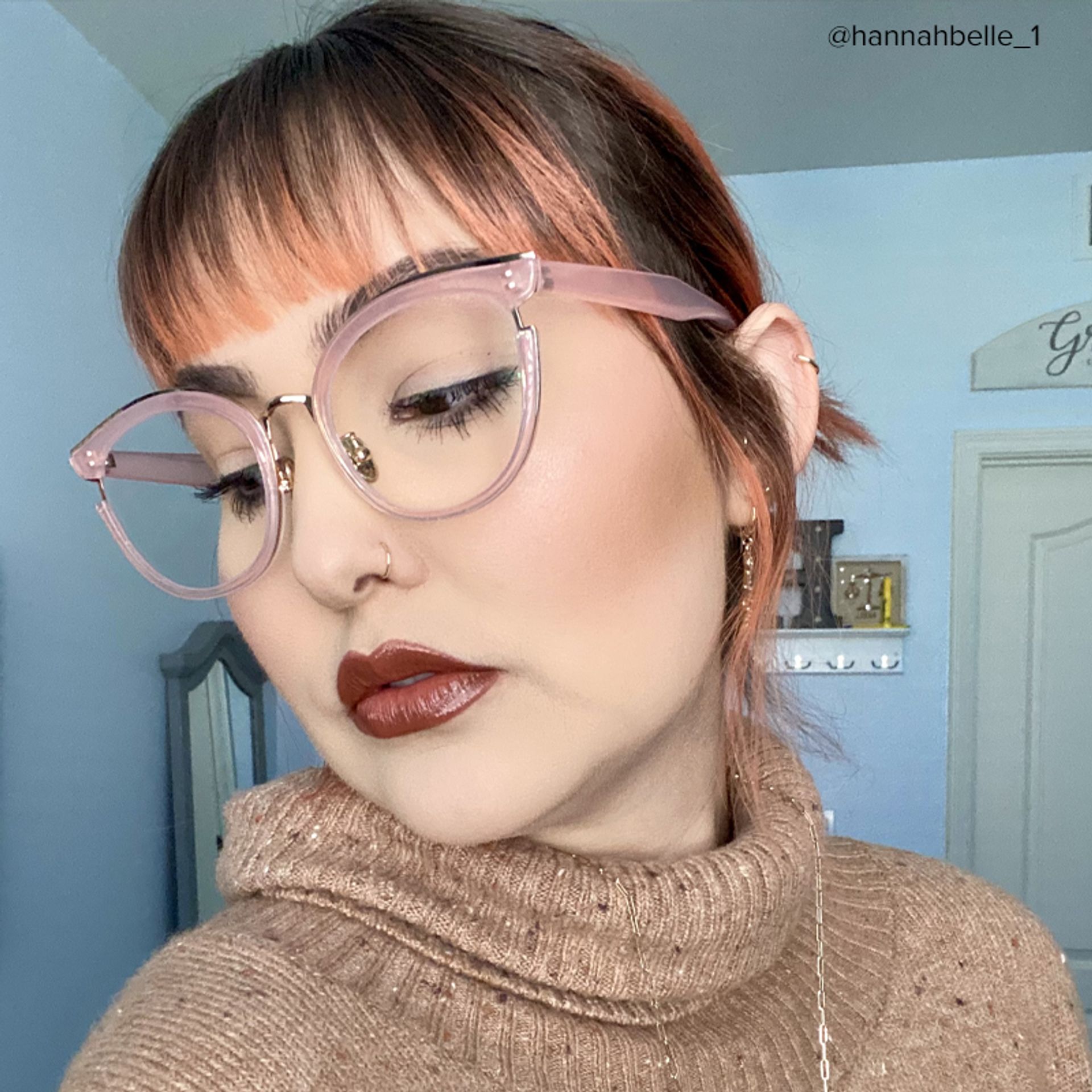 Eleanore Cat Eye Pink Frame Glasses | ZEELOOL Canada10