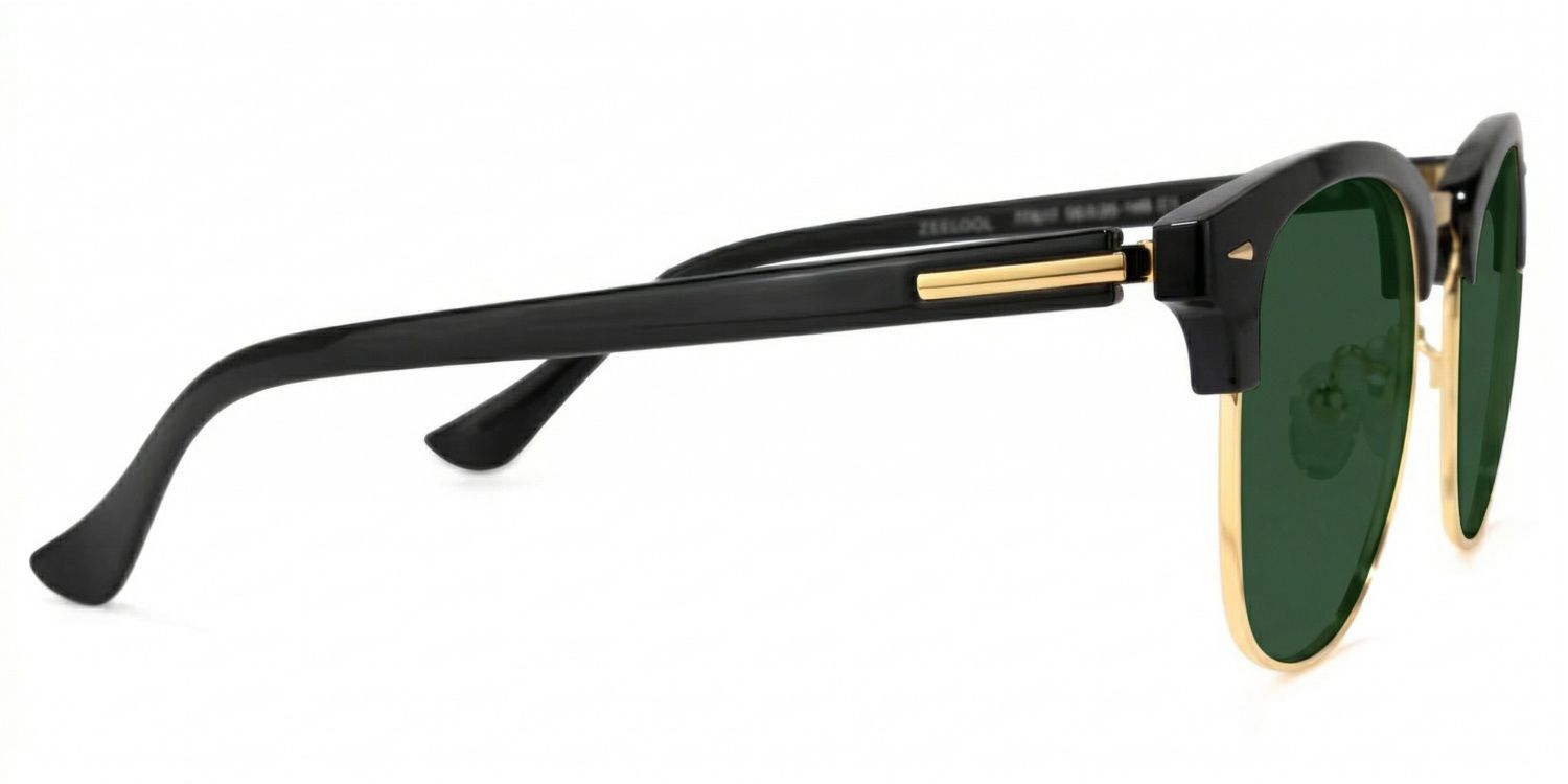 Lasha Browline Black Sunglasses for Women & Men | ZEELOOL CA2