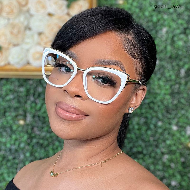 Ruiz Cateye White Glasses | ZEELOOL Canada4