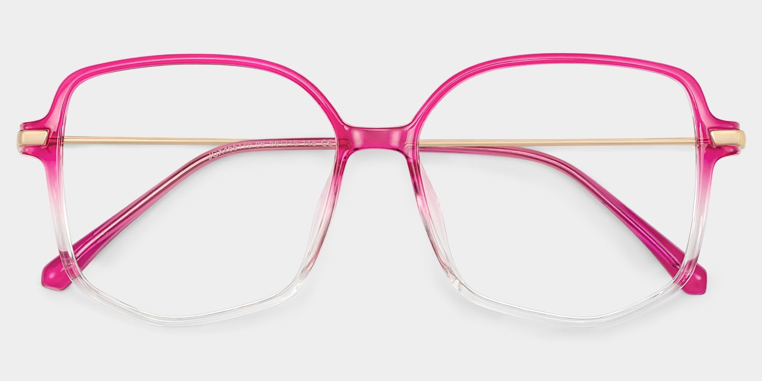 Payton Square Geometric Ombre Frame Glasses | ZEELOOL Canada1