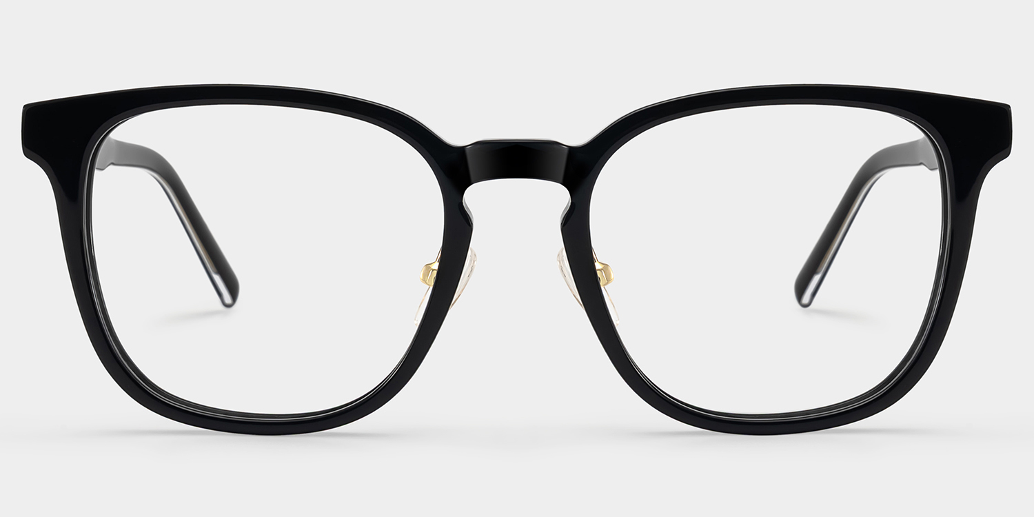 Hailey Black Frame Glasses with Square Frame Online | ZEELOOL1