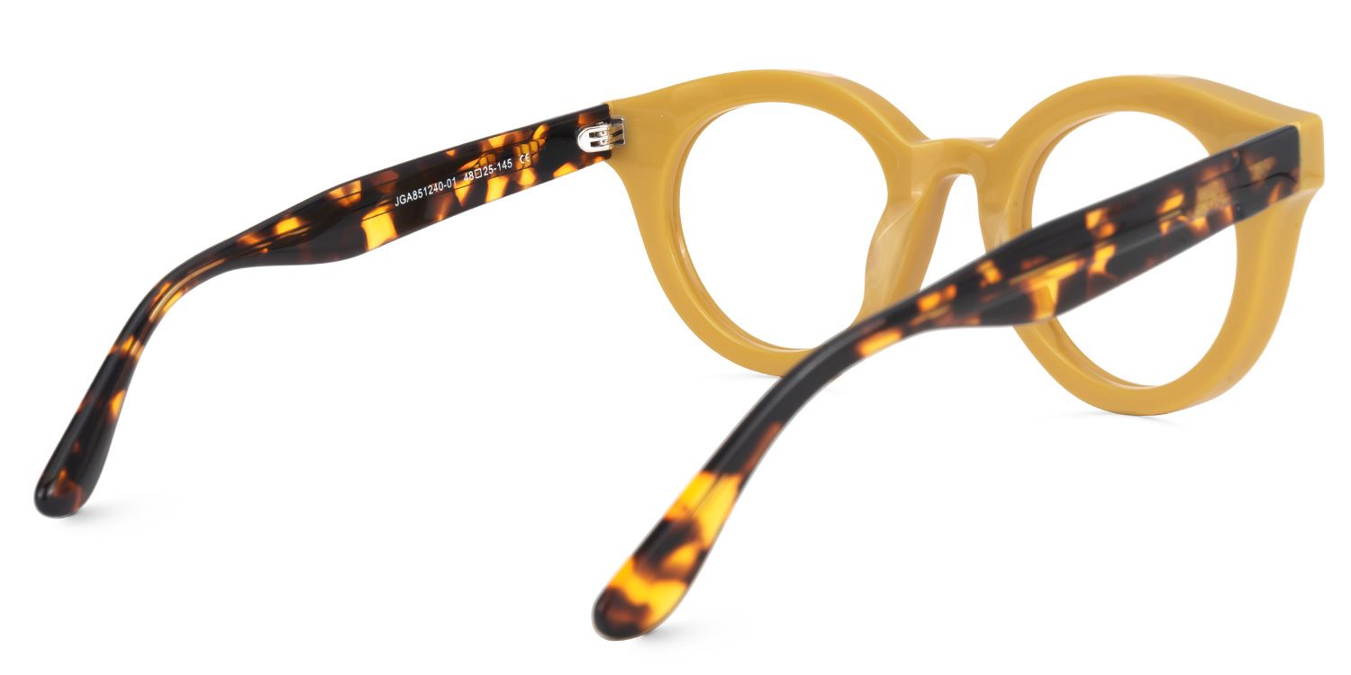Round Belloso Yellow Glasses deals -Zeelool Glasses3