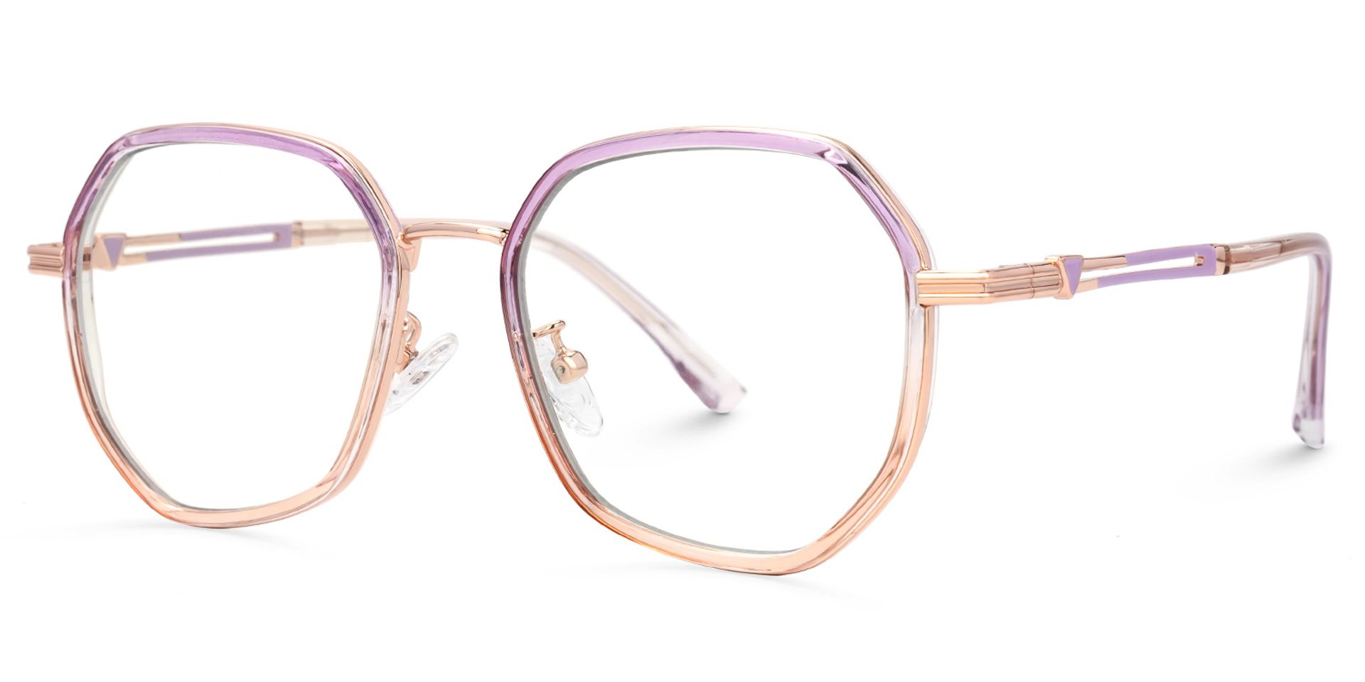 Frazier Two-Tone Geometric Glasses | ZEELOOL Canada1