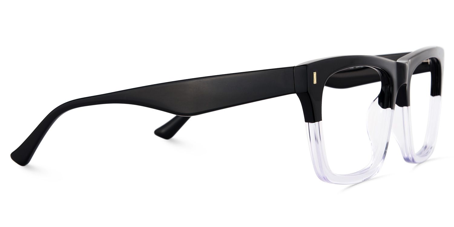 Rectangular Spectacle Frames with Brown Blue Color5