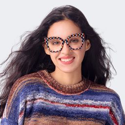 Malcolm Square Checkered Glasses8