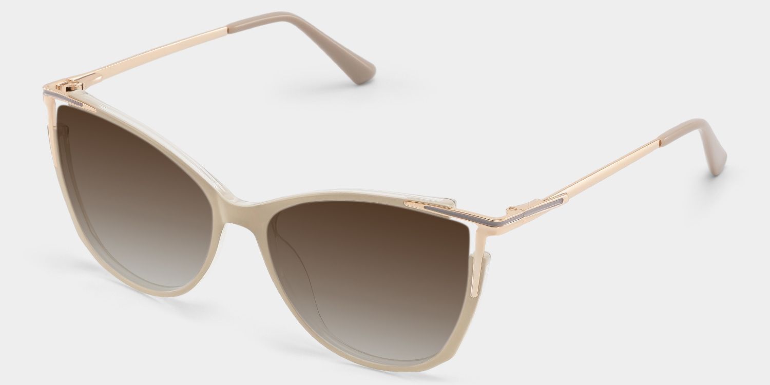 Yomary Cateye Khaki EyeGlasses | Zeelool Optical2
