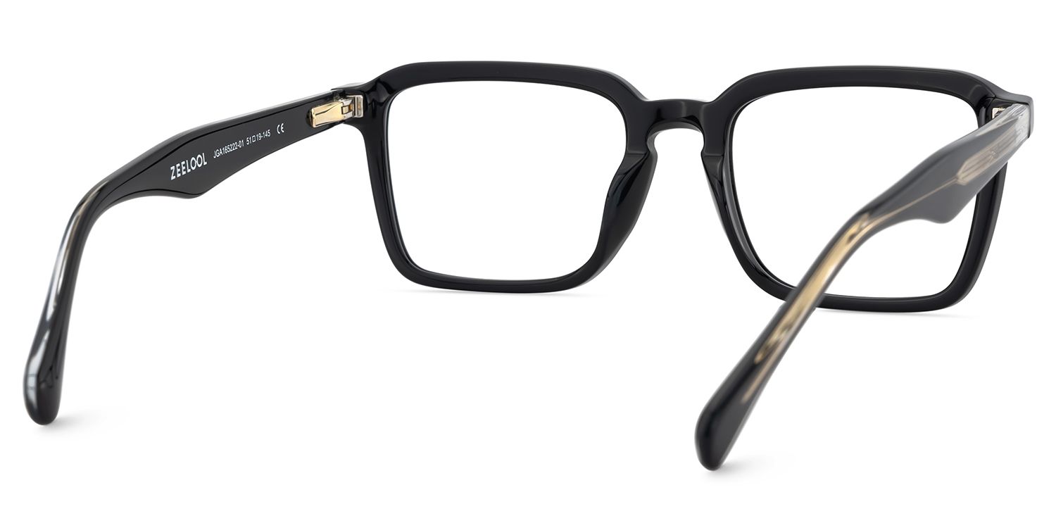Vickerie Thin Black Glasses in Square Design | ZEELOOL Canada5