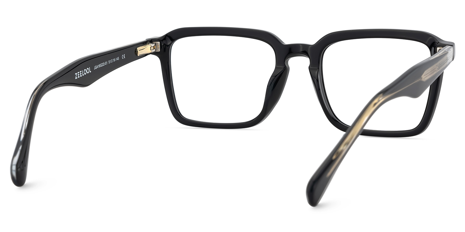 Vickerie Thin Black Glasses in Square Design | ZEELOOL Canada5