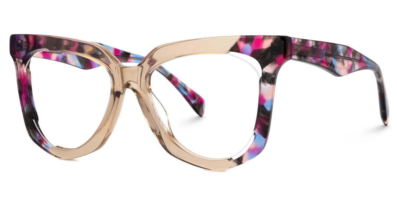 Busby Designer Eyeglasses in Butterfly Beige Frame1
