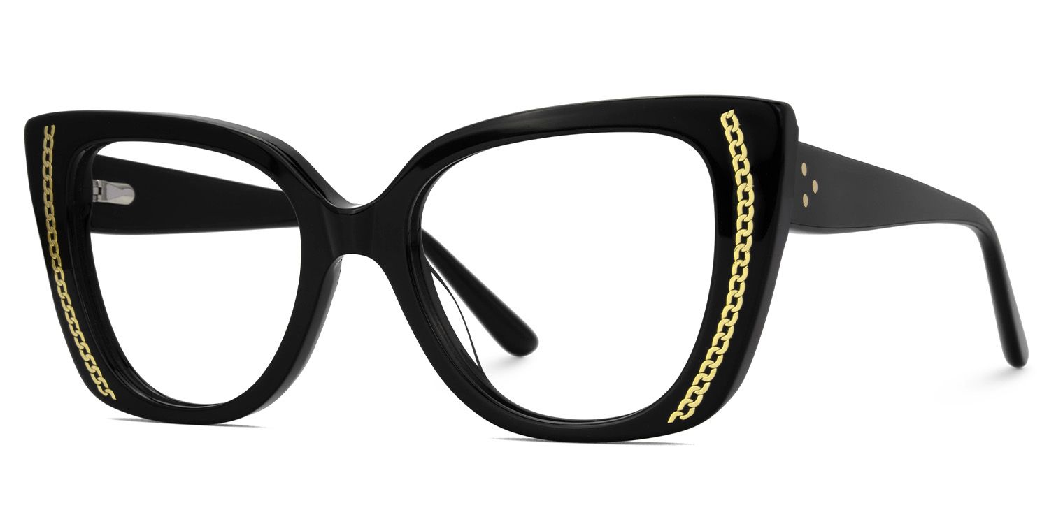 Smolin Acetate Black Cateye Specs | ZEELOOL Canada1