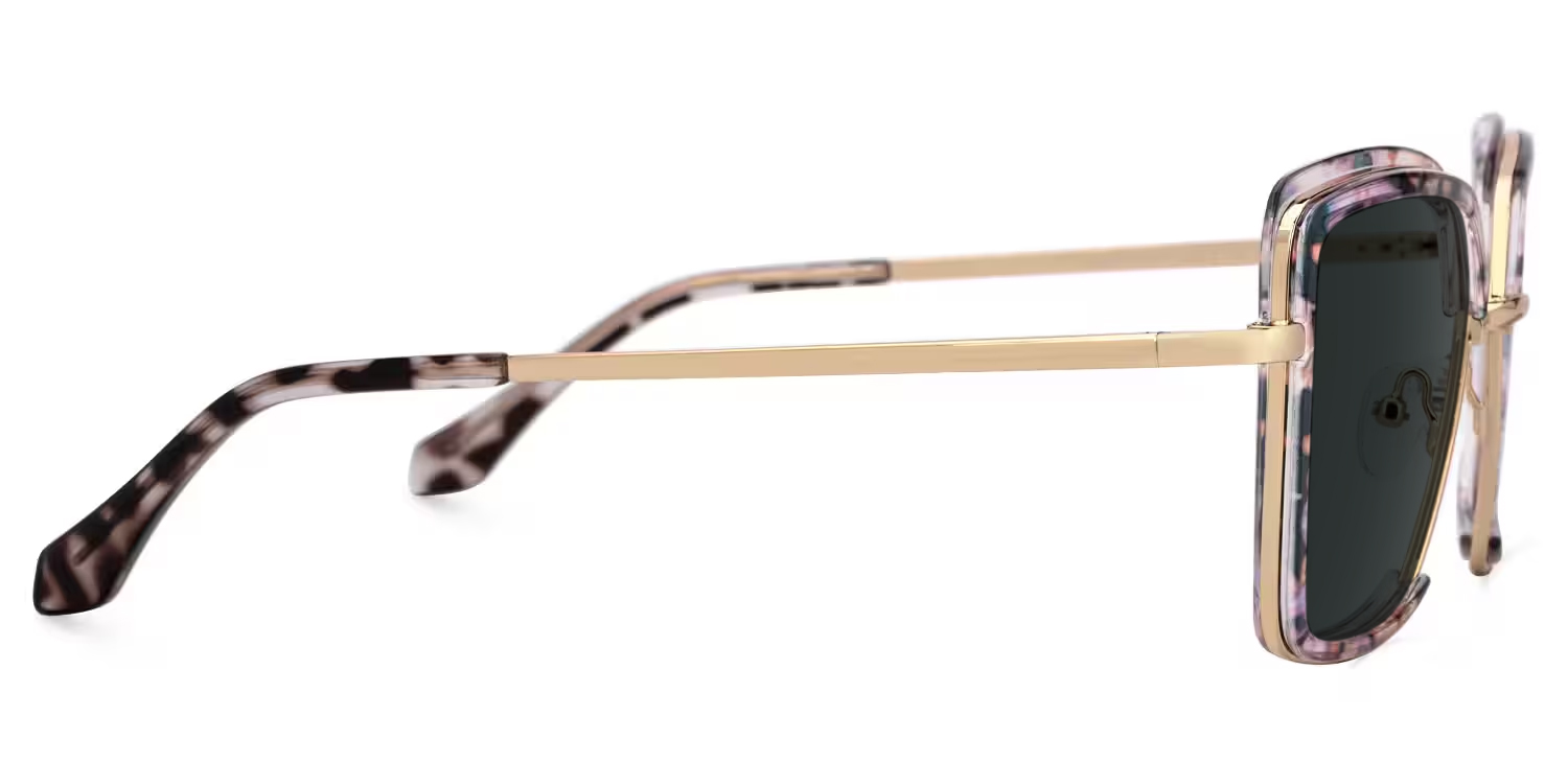 Cordaro Square Pink-Floral Glasses2