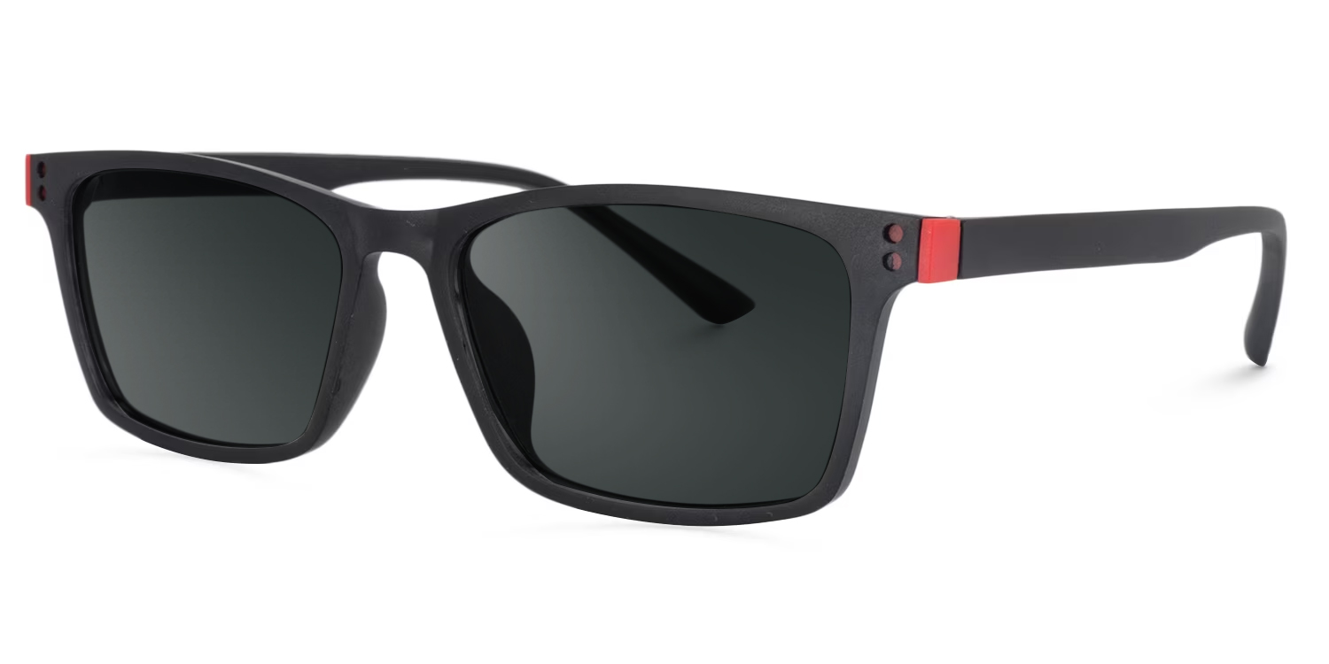 Cheche Rectangle Black Glasses1