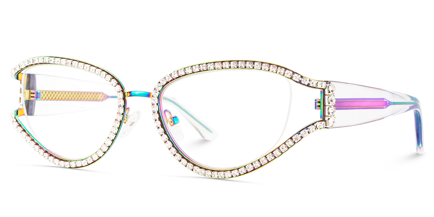 Star Cateye Iridescent Glasses3