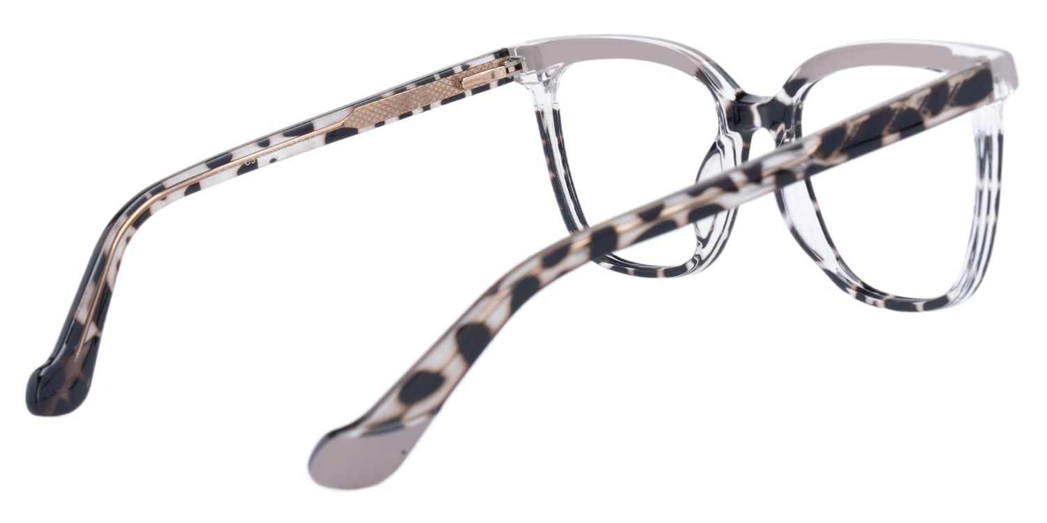 Square Tawana Gray Glasses deals -Zeelool Glasses3