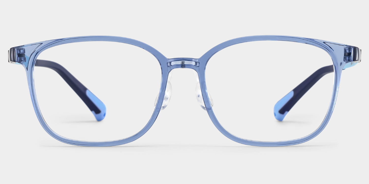 Lane Rectangle Blue Crystal Glasses0