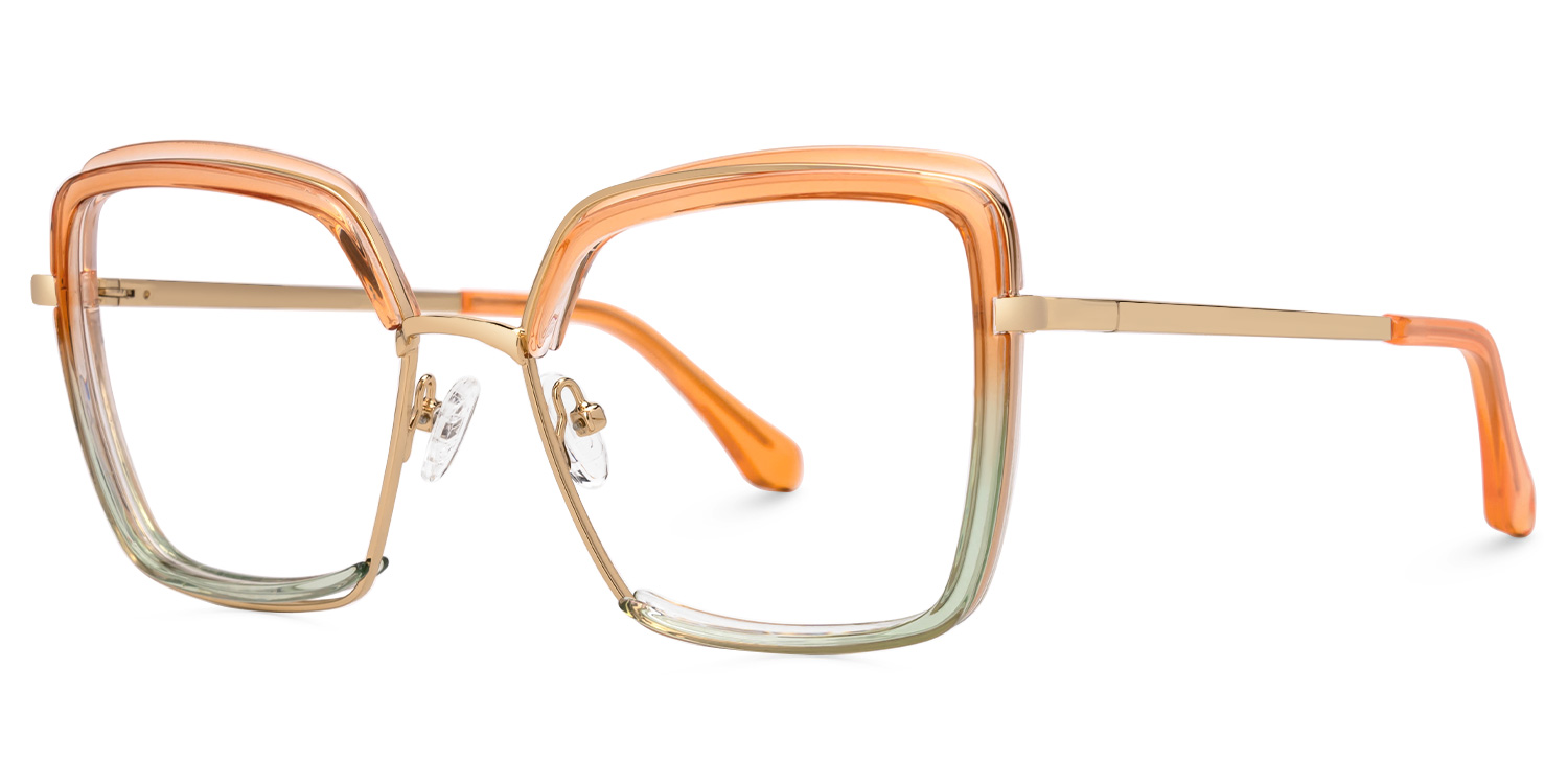 Cordaro Square Orange Glasses1