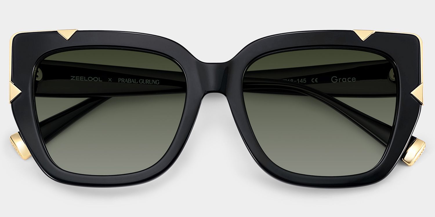 Grace Black Butterfly Sunglasses | ZEELOOL x Prabal Gurung2