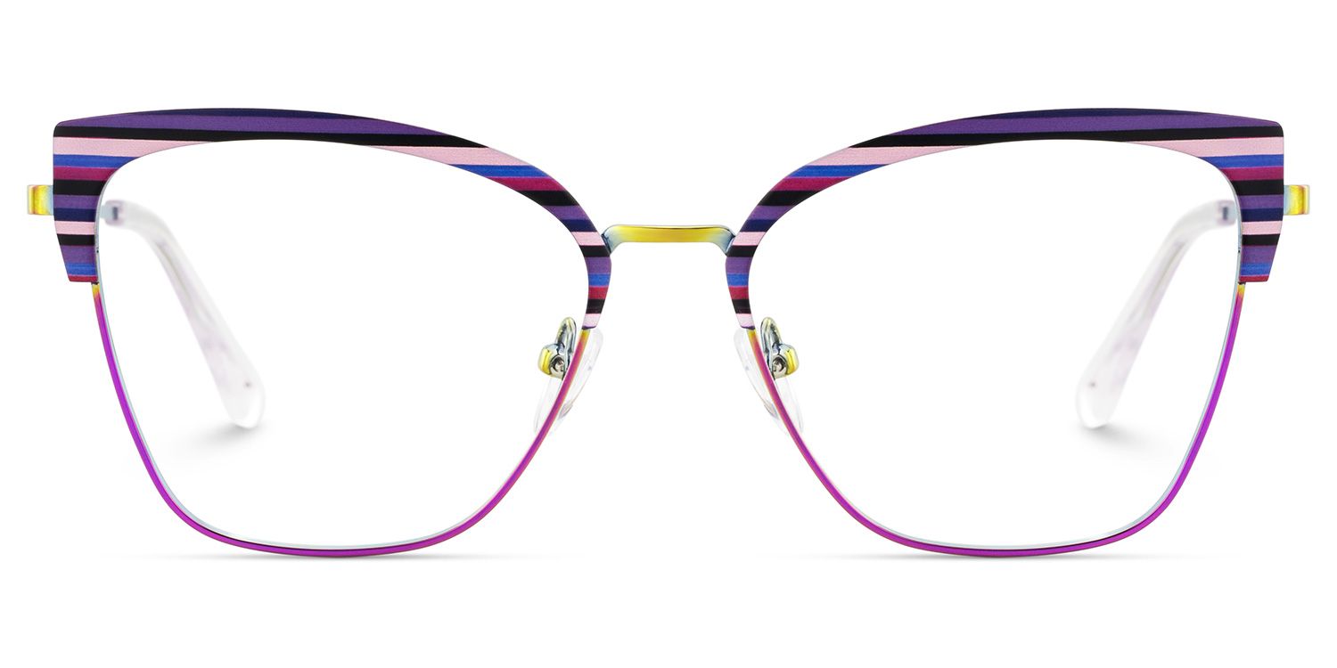 Harley Browline Purple Color Frame Glasses for Women | ZEELOOL Canada1