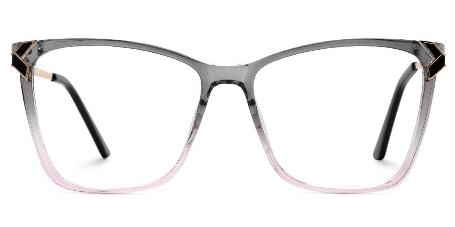 Tricee square grey glasses with gold arms for females | ZEELOOL Canada0