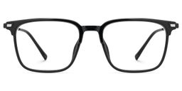 Roxy Rectangle Black Glasses0