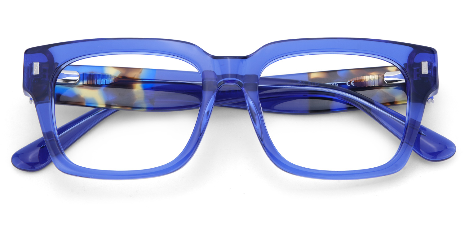 Fulford Rectangle Blue Glasses2