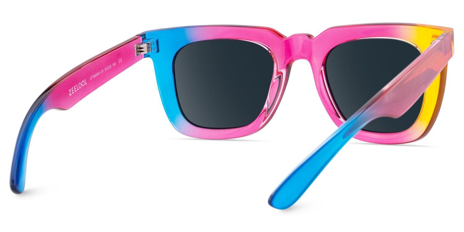 Clea Rectangle Multicolor Frame Sunglasses4