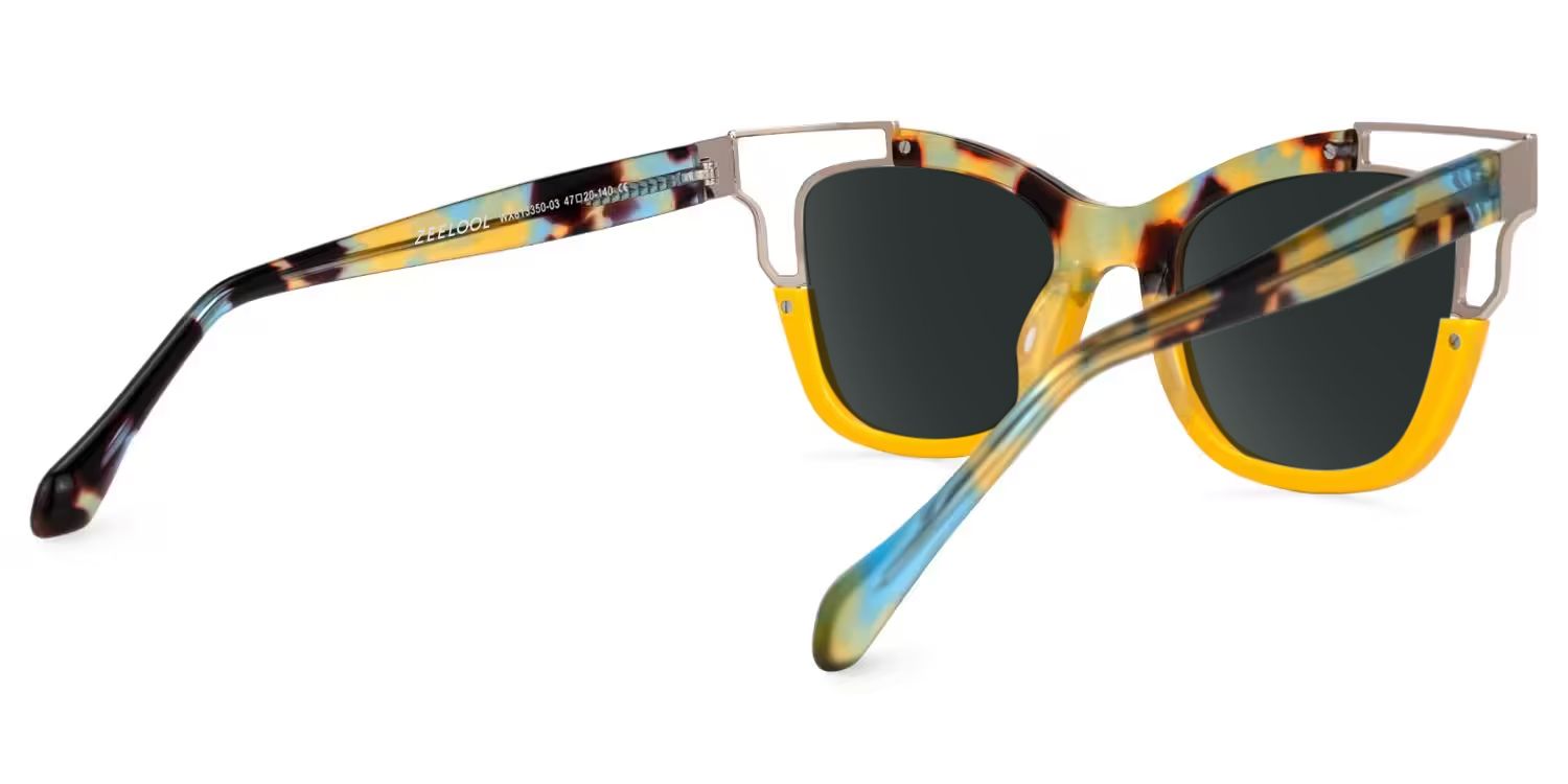 Rhoden Yellow Cateye Frame Sunglasses | ZEELOOL Canada3