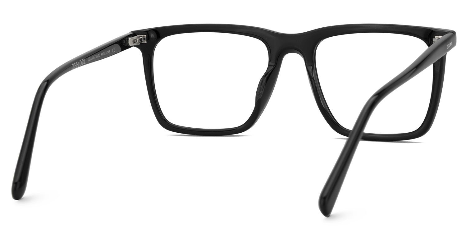 Frantz Thin Black Square Glasses For Men | ZEELOOL Canada5