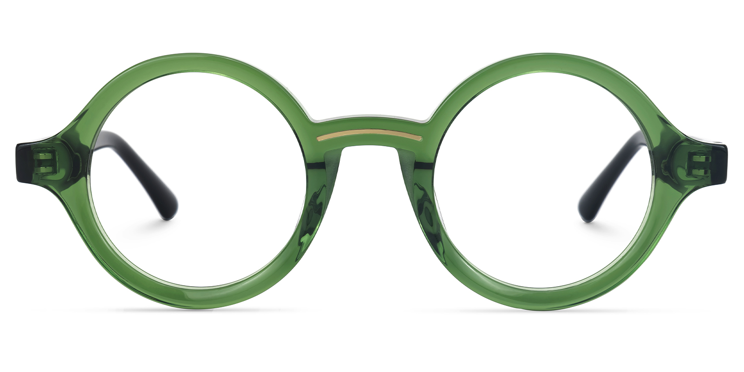 Netini Round Green Glasses0