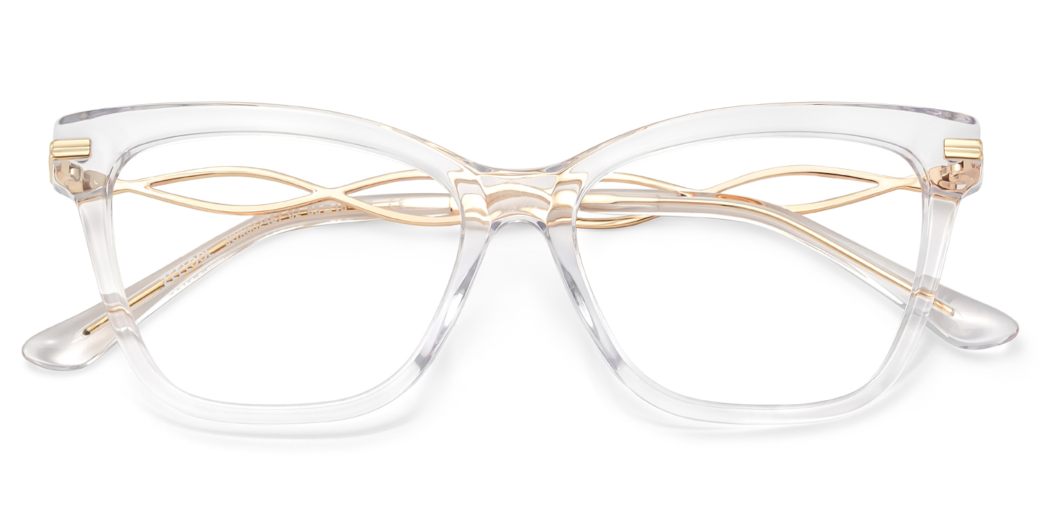 Mason Eyeglasses in Cat eye Crystal Frame | ZEELOOL Canada2
