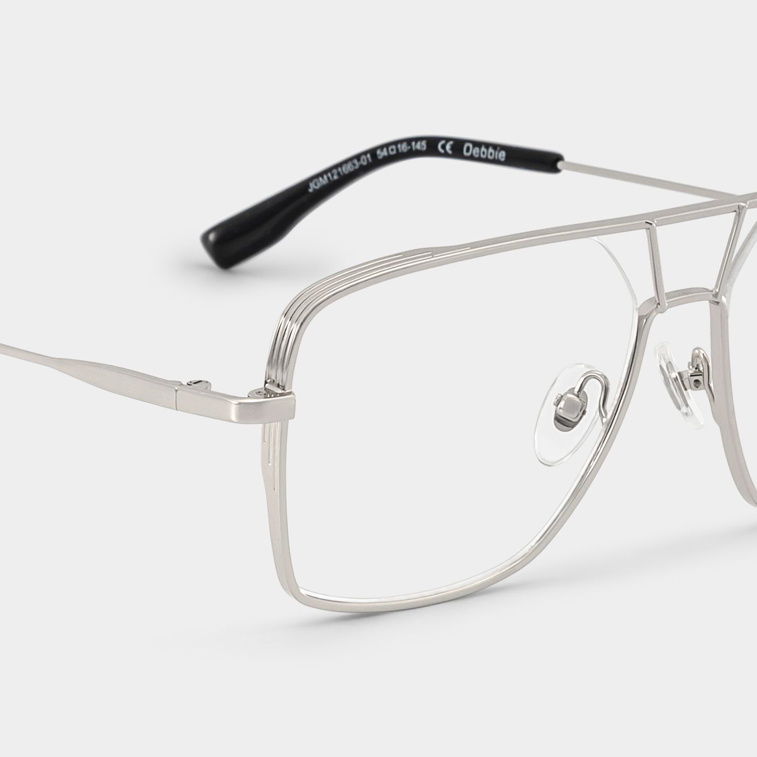 Debbie Silver Metal Frame Aviator Glasses | ZEELOOL x Prabal Gurun5