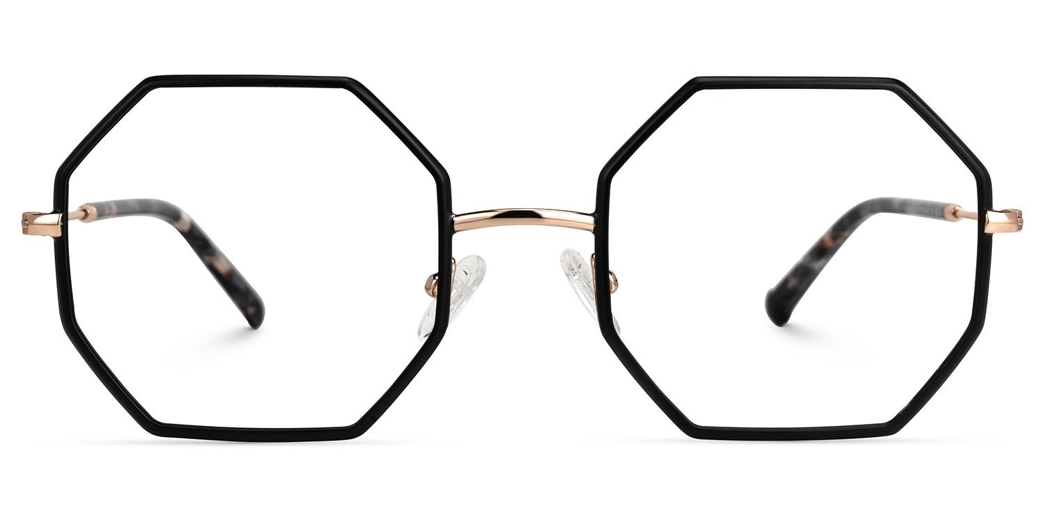 Geometric Griffith Black Frame Glasses for Sale | ZEELOOL Canada1
