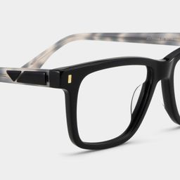 Travis Black Rectangle Glasses4