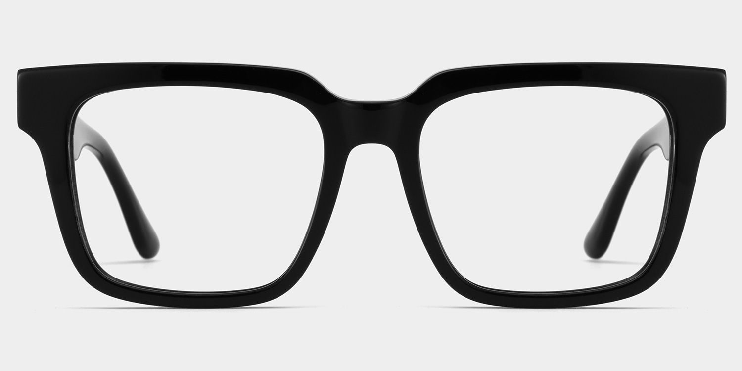 Harriet Square Black Frame Eyeglasses for Man| ZEELOOL Canada1