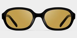 Astra Geometric Black Polarized Sunglasses1
