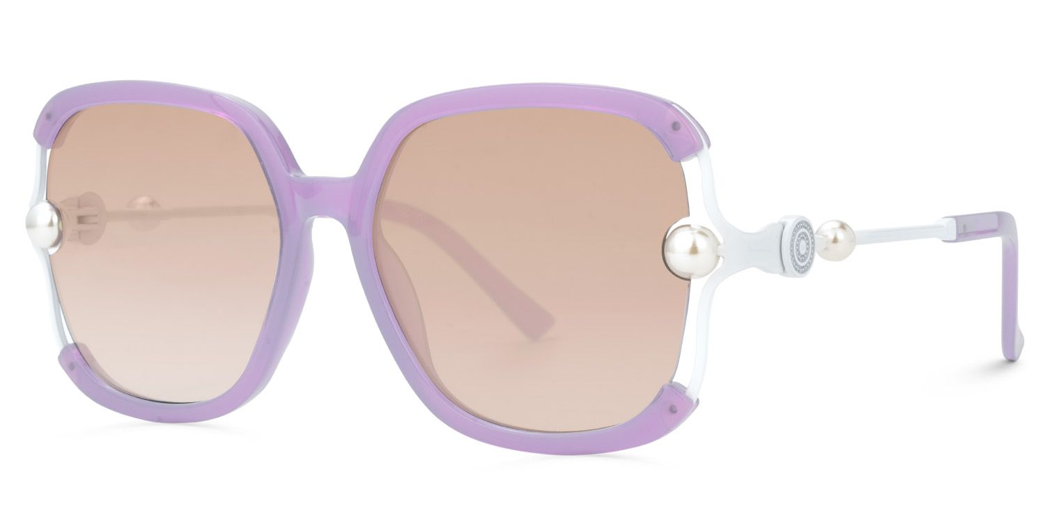 Square Purple Sunglasses Frames1