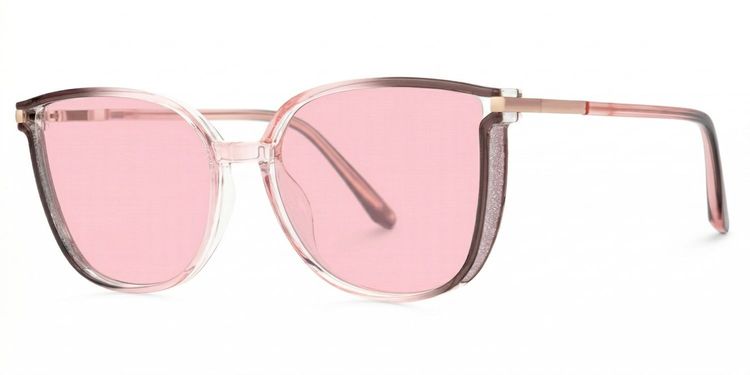 Rodz Pink-Tan Square Sunglasses