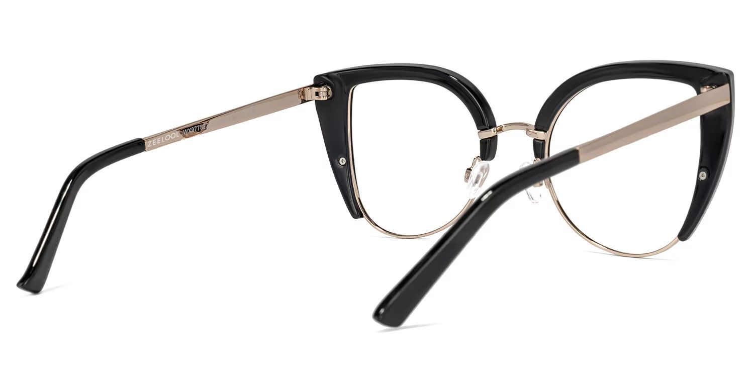 Brewer Cateye Black Frame Glasses | ZEELOOL Canada3