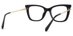 Jaimee Rectangle Black Glasses3