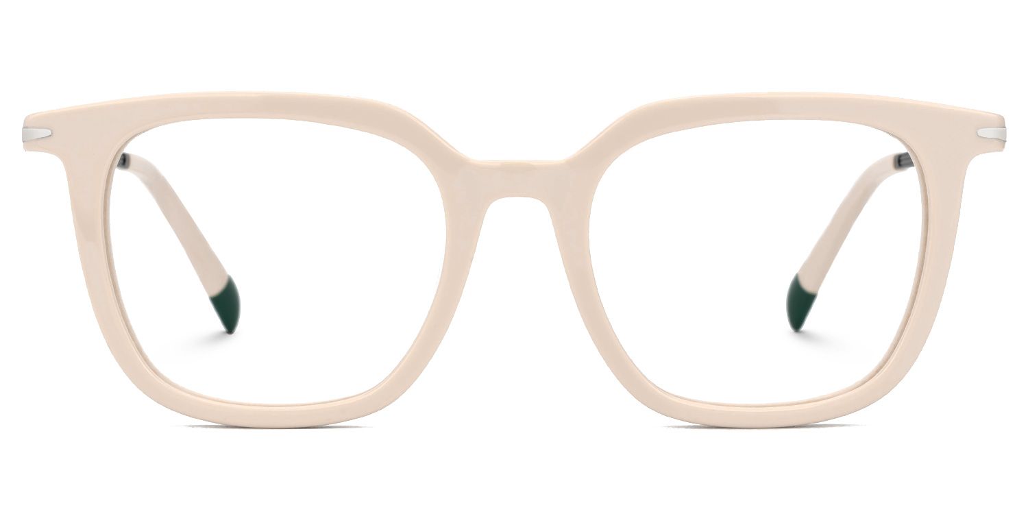 Bodali Mixed-Materials Square Dusty-Pink Frame Glasses | ZEELOOL Canada0